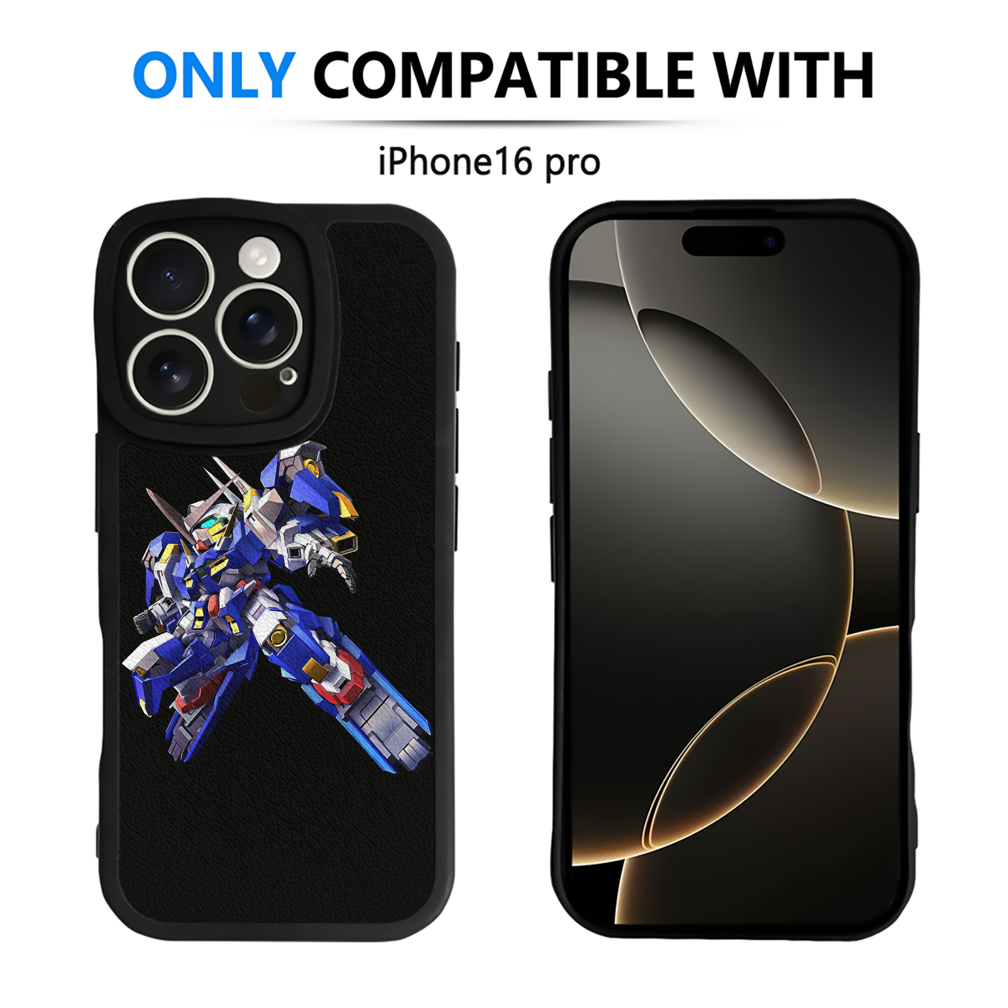 （画像用） 機動戦士ガンダム Mobile Suit Gundam 【iPhone 16シリーズ対応】シリコンスマホケース（レザー調） 材質：シリコン